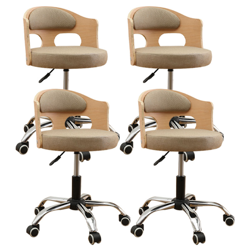 Industrial Style Bar-stool Round Seat with Adjustable Height Barstool for Kitchen