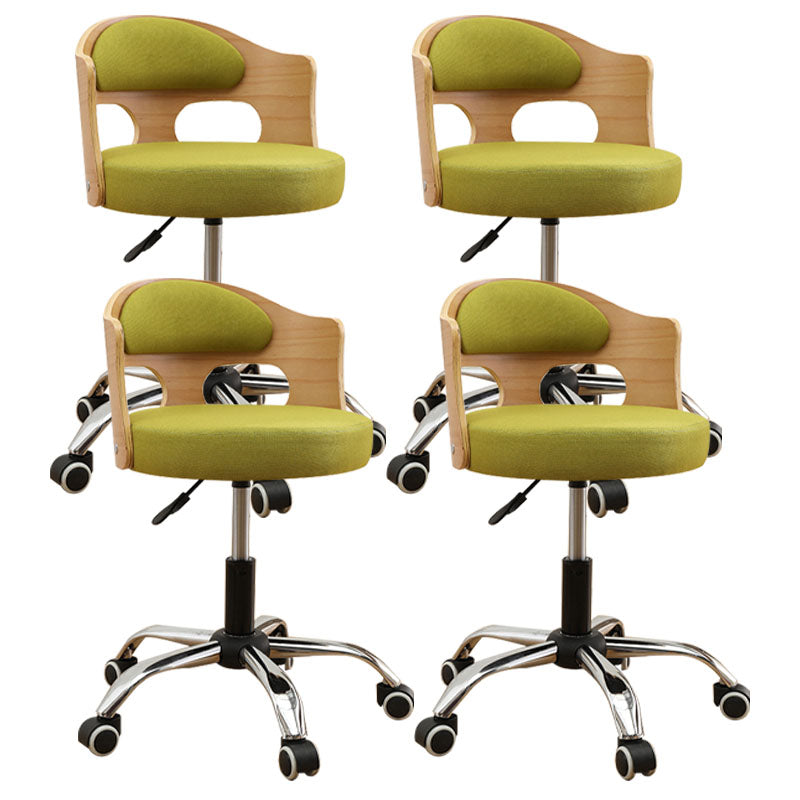 Industrial Style Bar-stool Round Seat with Adjustable Height Barstool for Kitchen