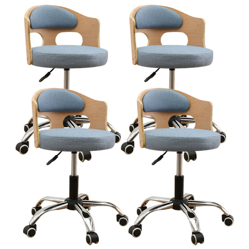 Industrial Style Bar-stool Round Seat with Adjustable Height Barstool for Kitchen