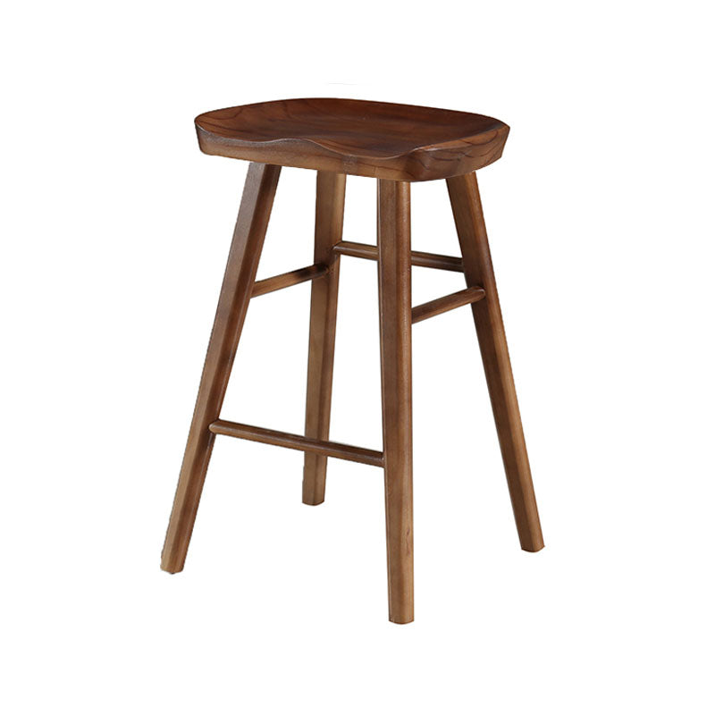 Barhocker im Industriestil, Holzbeine, Sattelsitz, Barhocker für Restaurantbar