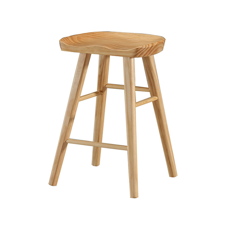 Barhocker im Industriestil, Holzbeine, Sattelsitz, Barhocker für Restaurantbar