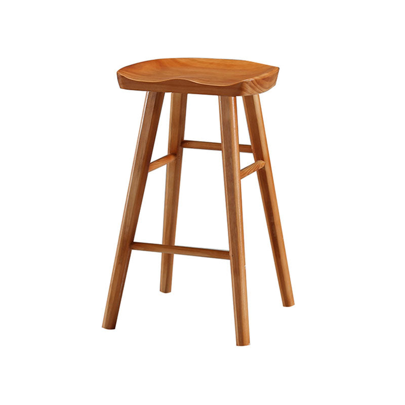Barhocker im Industriestil, Holzbeine, Sattelsitz, Barhocker für Restaurantbar
