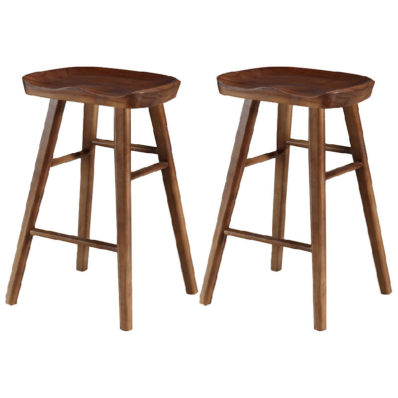 Barhocker im Industriestil, Holzbeine, Sattelsitz, Barhocker für Restaurantbar