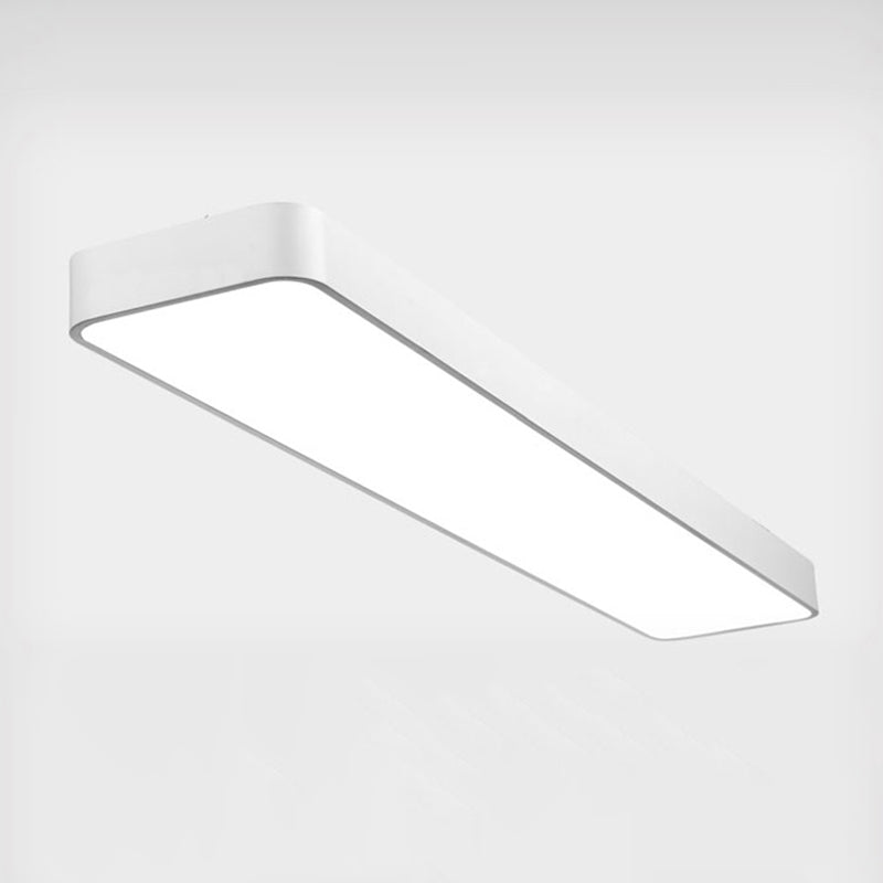 Rectangle Shape LED Ceiling Lamp Modern Aluminium 1 Light Flush Mount for Balcony
