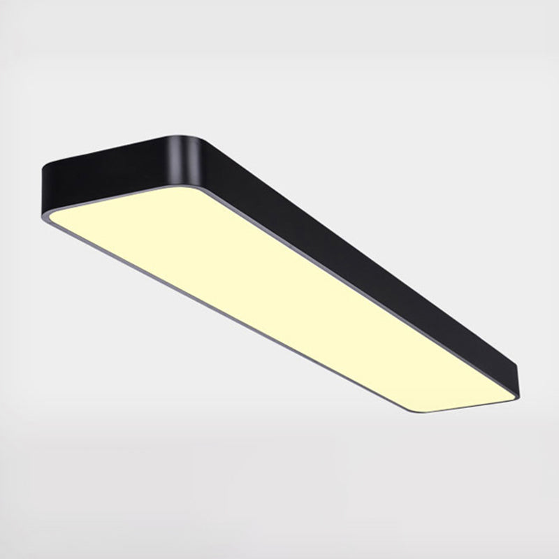 Rectangle Shape LED Ceiling Lamp Modern Aluminium 1 Light Flush Mount for Balcony