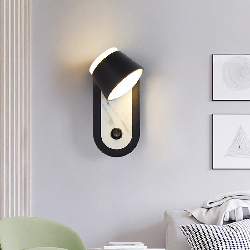 Geometric Shape Metal Reading Wall Lighting Modern Style 1-Light Wall Mount Lighting