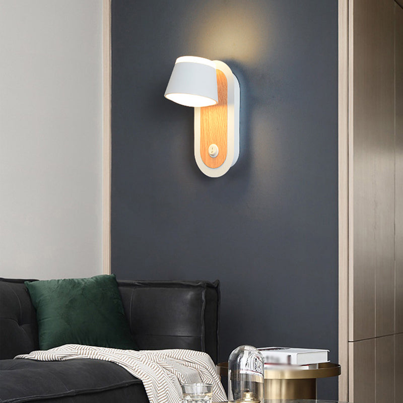 Geometric Shape Metal Reading Wall Lighting Modern Style 1-Light Wall Mount Lighting