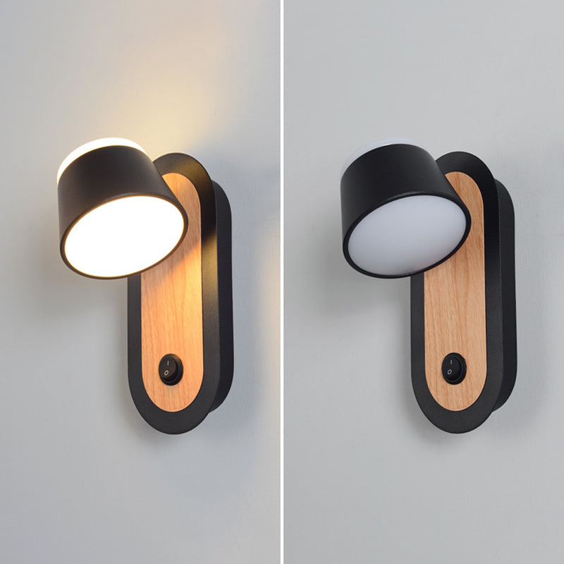 Geometric Shape Metal Reading Wall Lighting Modern Style 1-Light Wall Mount Lighting