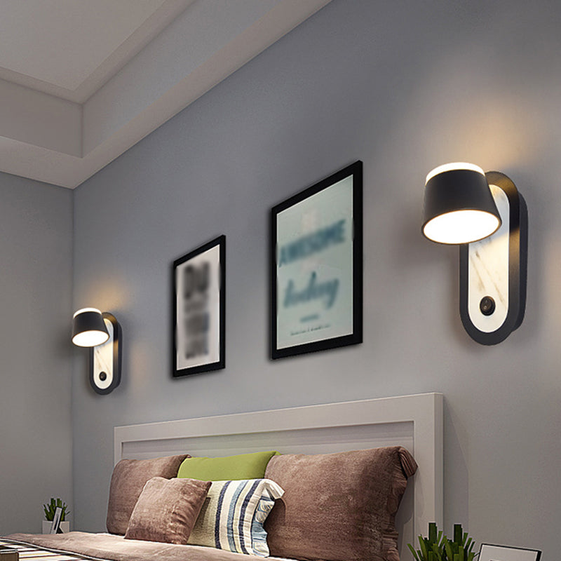 Geometric Shape Metal Reading Wall Lighting Modern Style 1-Light Wall Mount Lighting