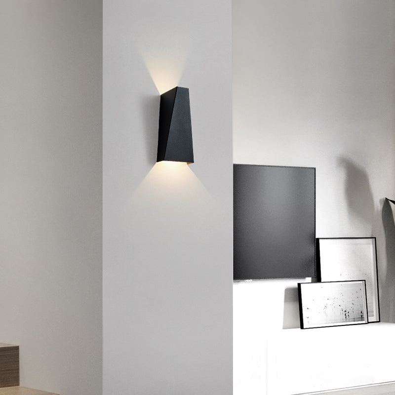 Éclairage mural en métal de forme géométrique moderne 2 lumières Éclairage mural