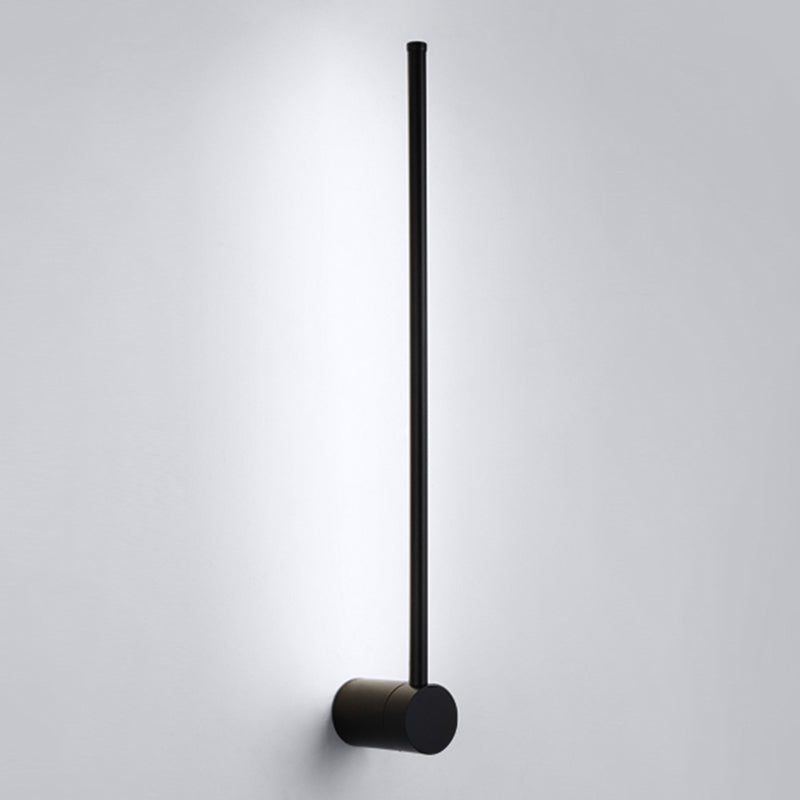 Lineare Form Metall Wandleuchter moderner Stil Einmals Wandmontage Licht in Schwarz