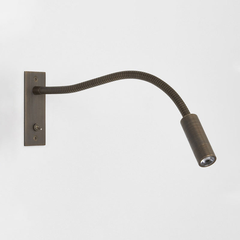 Apparecchi di illuminazione a parete rettangolare in stile moderno in metallo 1 luci di lettura montata a parete