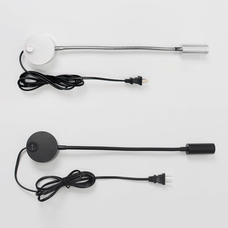 Moderner Stil Flexibler Armwandbeleuchtung Metall Metal 1 Leicht Wandmontierte Lesen Leuchten