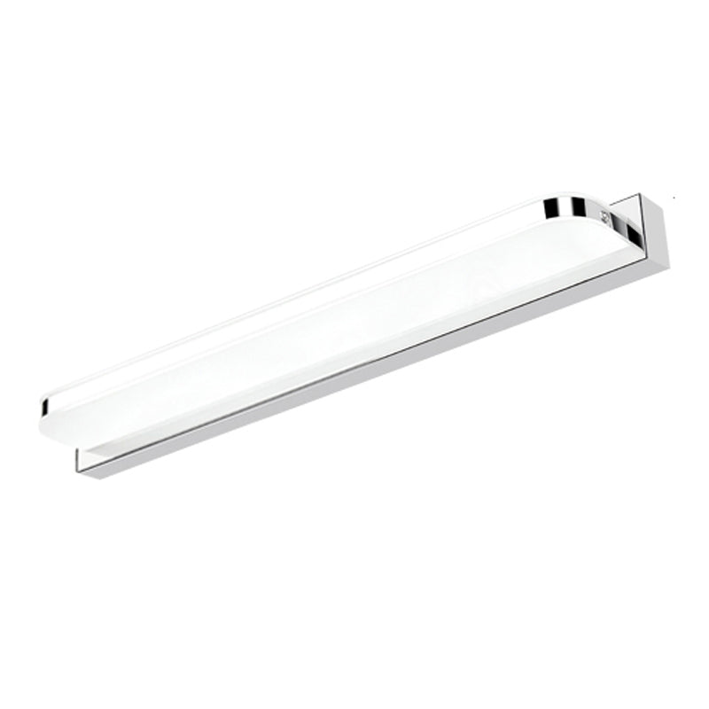 Linear Shape Metal Wall Sconce Modern Style 1 Light Mirror Wall Mounted Light