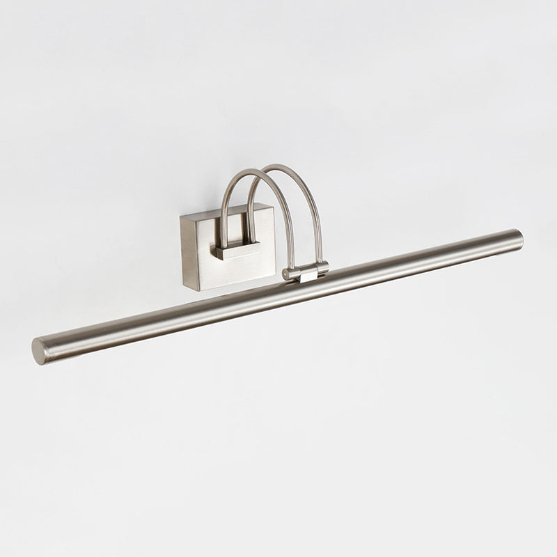 Metal lineare a forma di parete sconce moderno stile singolo specchio a parete luce montata