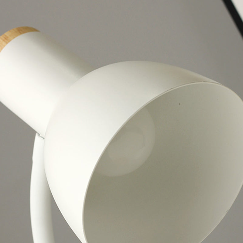 Modern Style Conical Nightstand Lamp Metal 1-Light Table Light for Bedroom