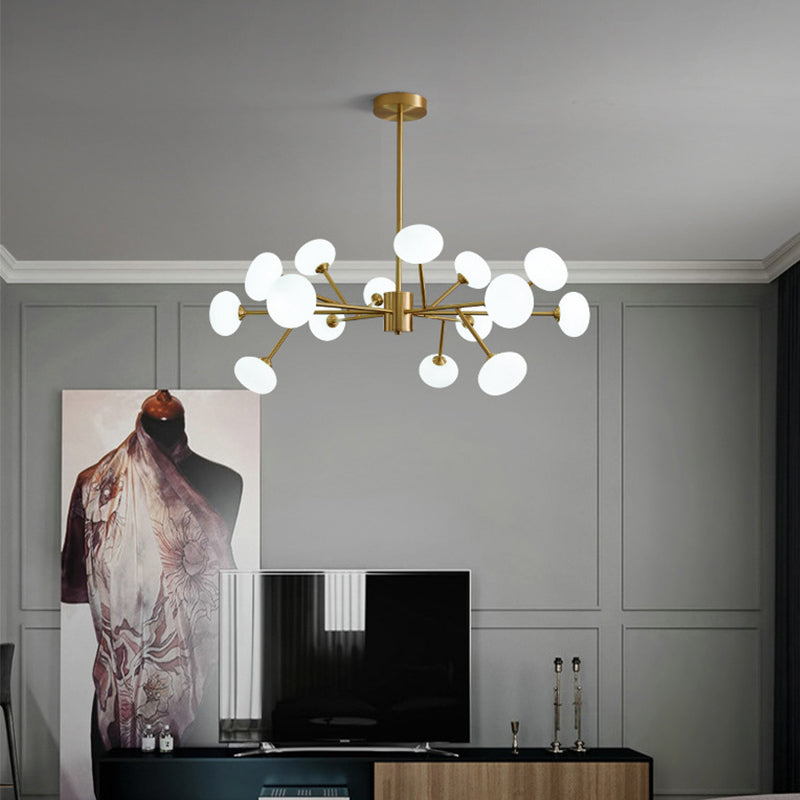 Lampadario in rame in rame a sospeso contemporaneo