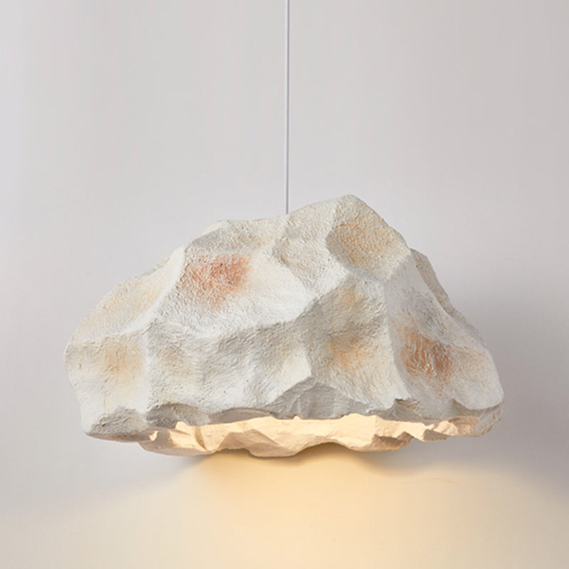 1-Light Rock Suspended Lighting Fixture Modern Pendant Light Kit for Dining Room