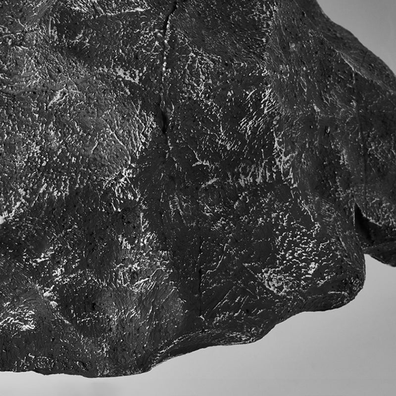 1-Light Rock Suspended Lighting Fixture Modern Pendant Light Kit for Dining Room