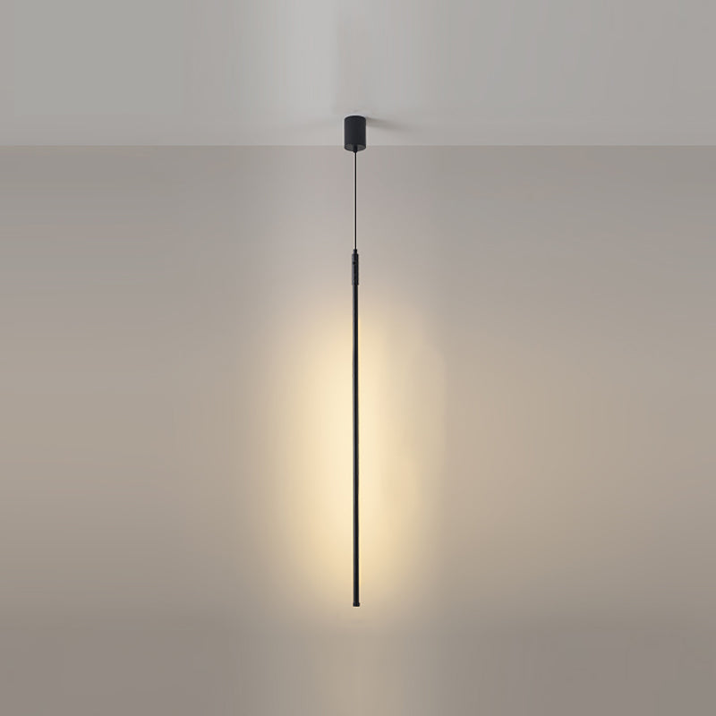 Pendre de style moderne linéaire en métal à 1 lumière pour le restaurant