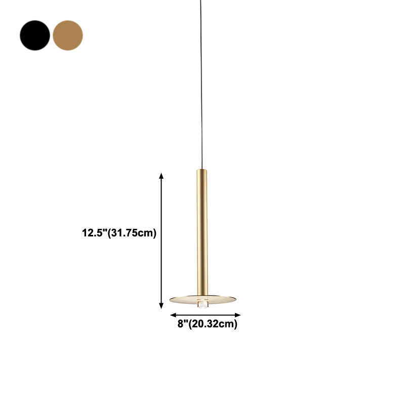 Metal Linear Hanging Lights Modern Style 1 Light Hanging Mount Fixture pour le chevet