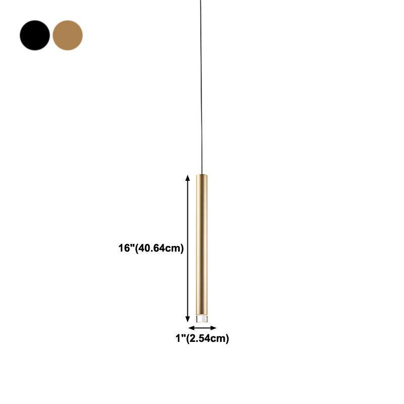 Metal Linear Hanging Lights Modern Style 1 Light Hanging Mount Fixture pour le chevet