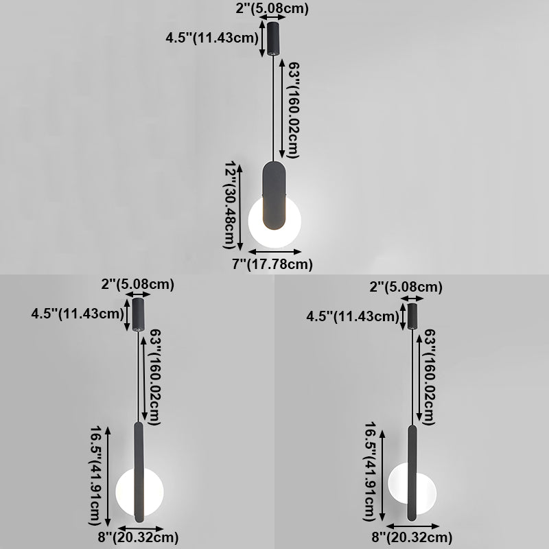 Éclairage de pendentif en acrylique noir
