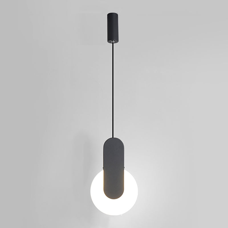 Éclairage de pendentif en acrylique noir