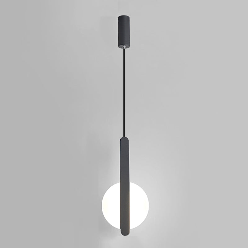 Éclairage de pendentif en acrylique noir