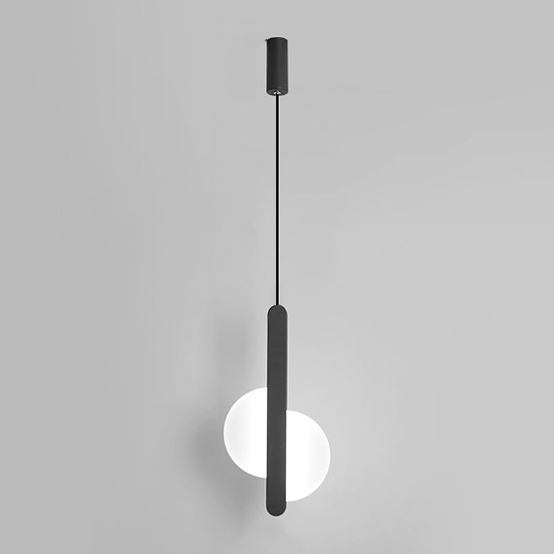 Éclairage de pendentif en acrylique noir