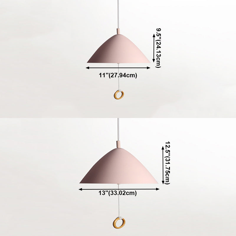 Éclairage suspendu en forme de cône MACARON MACARON MÉTAL 1 PENDANT LEIL