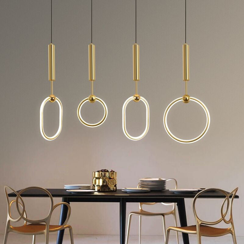 Luminaires suspendus linéaires en métal