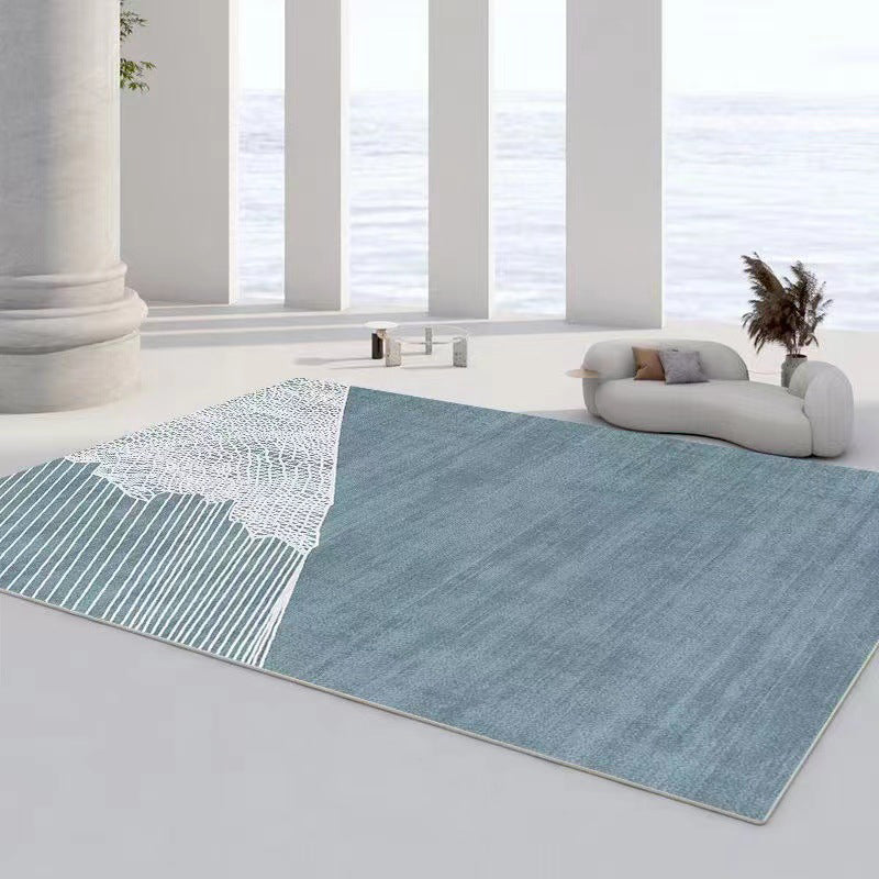 Brown Graphic Rug Polyester Casual Rug Non-Slip Backing Rug for Drawing Room