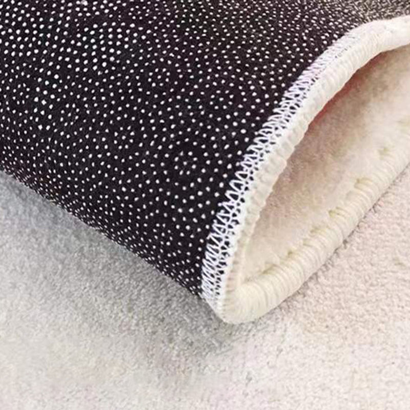 Green Modern Rug Polyester Flower Indoor Rug Washable Rug for Home Decor