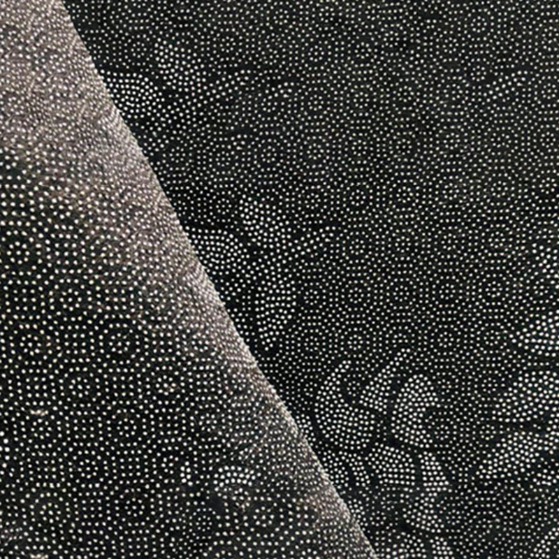 Black Irregular Square Rug Polyester Simple Rug Stain Resistant Rug for Living Room