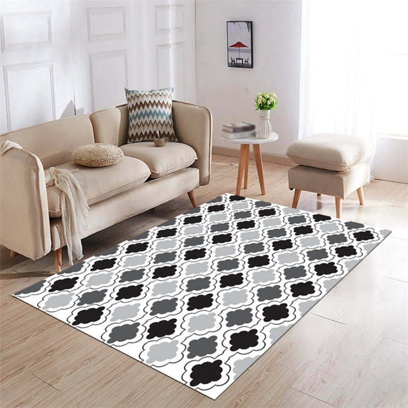 Gelb moderner Teppich Polyester Muster Teppich Färbung widerstandsfähiger Teppich für Salon