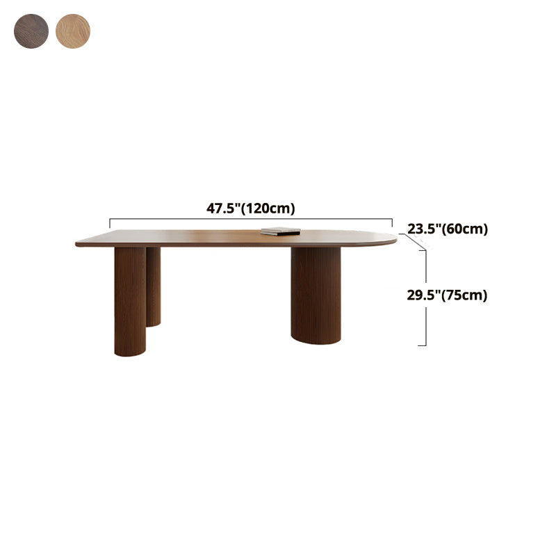 Island Platform Dining Table Contemporary Solid Wood Dining Table