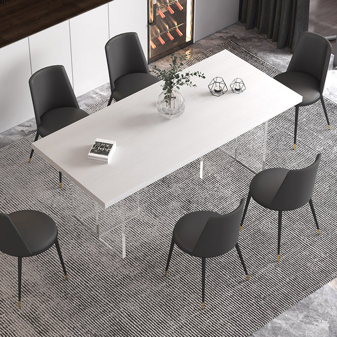 Modern Style Dining Table Rectangle Solid Wood Dining Table for Kitchen