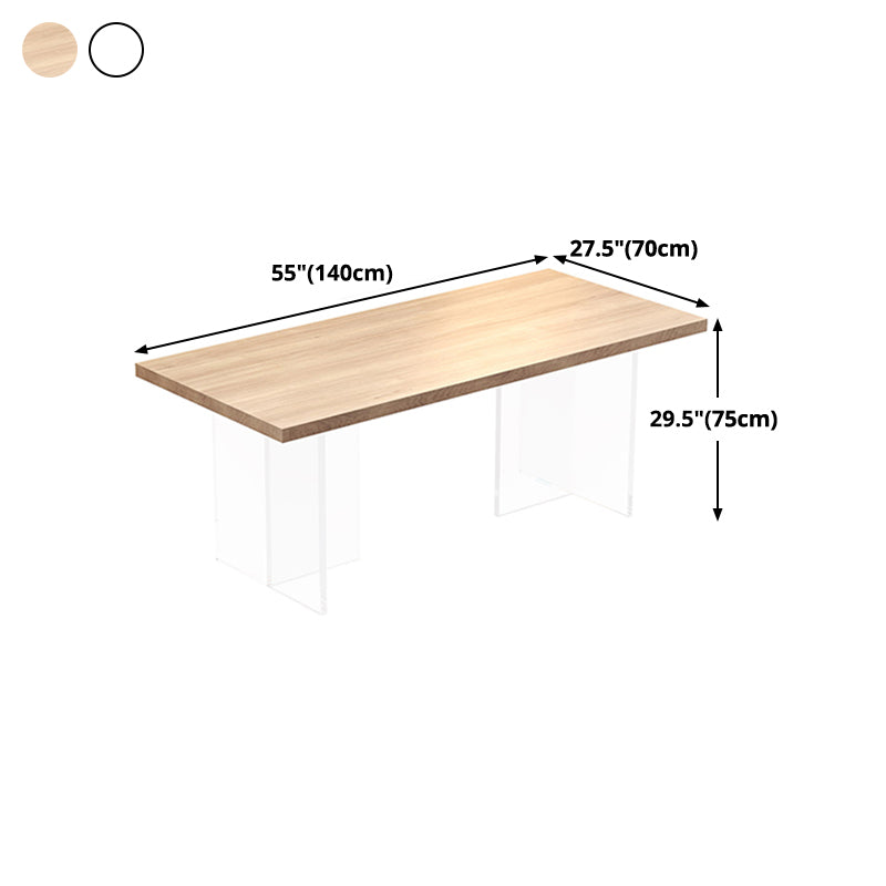 Modern Style Dining Table Rectangle Solid Wood Dining Table for Kitchen