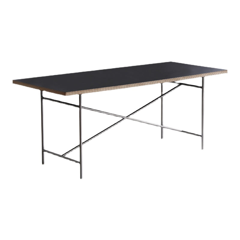 Rectangle Shape Dining Table Solid Wood Table Luxury Style with Sled Base