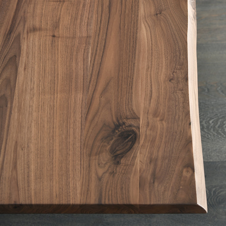 Mesa de comedor rectangular de estilo lujoso, mesa de pedestal doble de madera maciza para uso doméstico