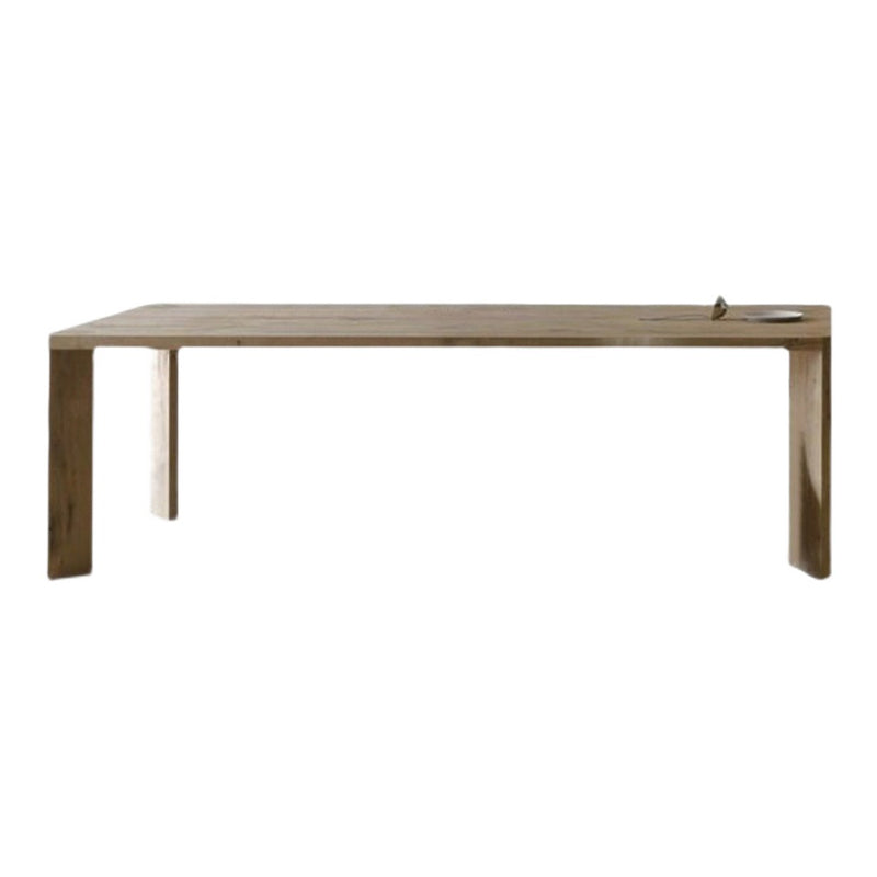 Rectangle 4 Legs Industrial Table Fixed Table of Pinewood Solid Wood
