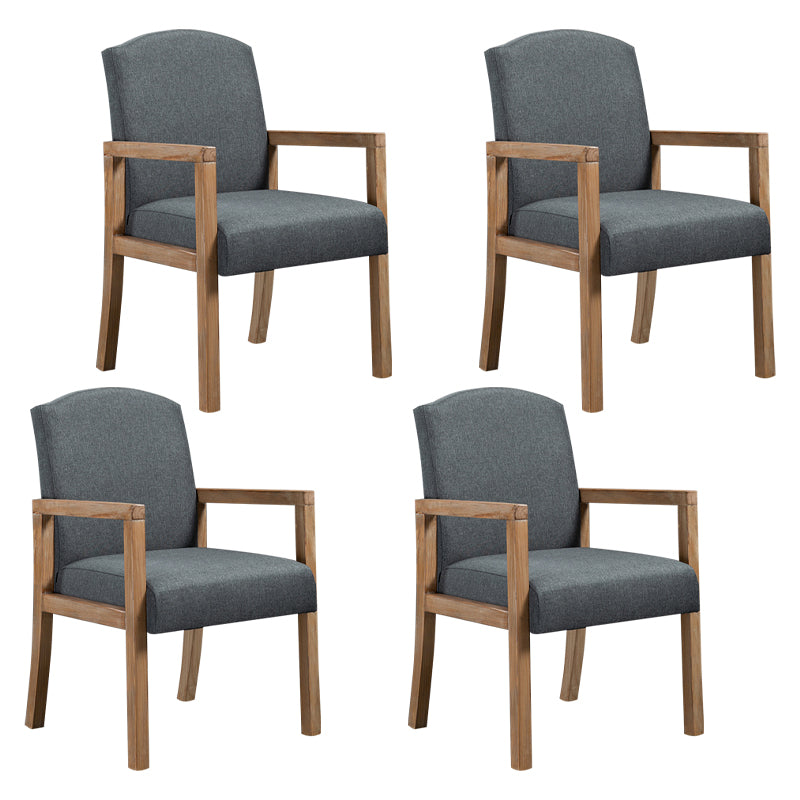 Silla Parsons de madera maciza con acabado mate y 4 patas, sillón de comedor contemporáneo