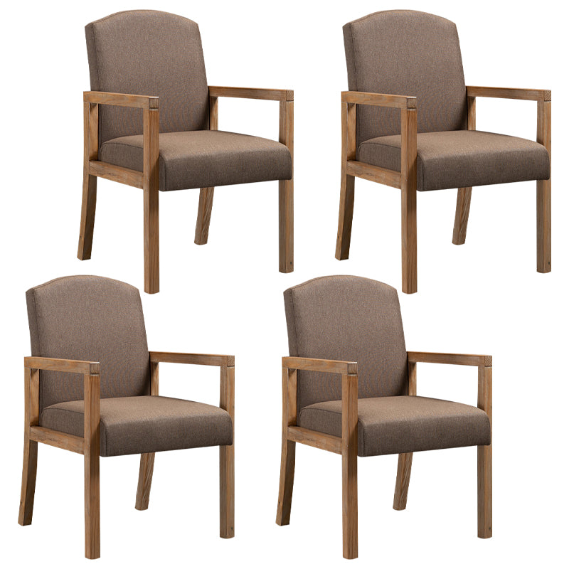 Silla Parsons de madera maciza con acabado mate y 4 patas, sillón de comedor contemporáneo