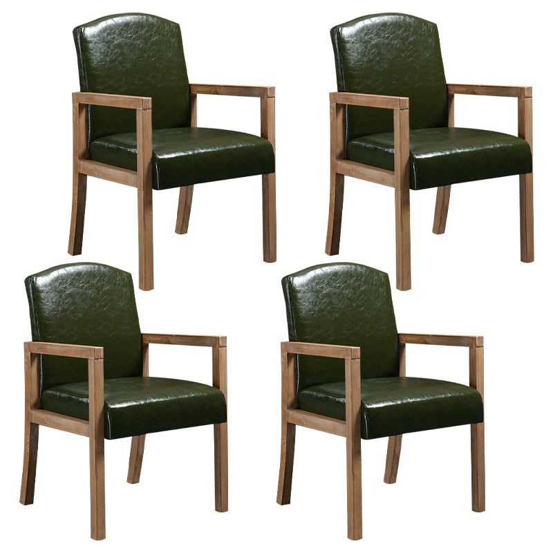 Silla Parsons de madera maciza con acabado mate y 4 patas, sillón de comedor contemporáneo