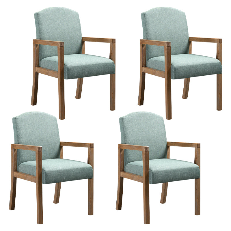 Silla Parsons de madera maciza con acabado mate y 4 patas, sillón de comedor contemporáneo