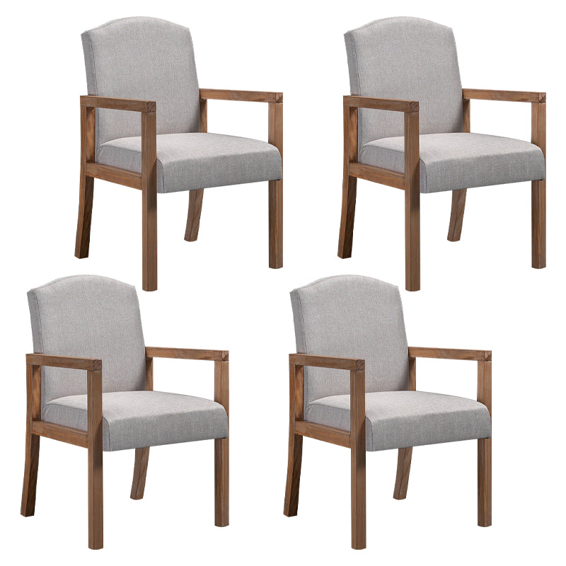 Silla Parsons de madera maciza con acabado mate y 4 patas, sillón de comedor contemporáneo