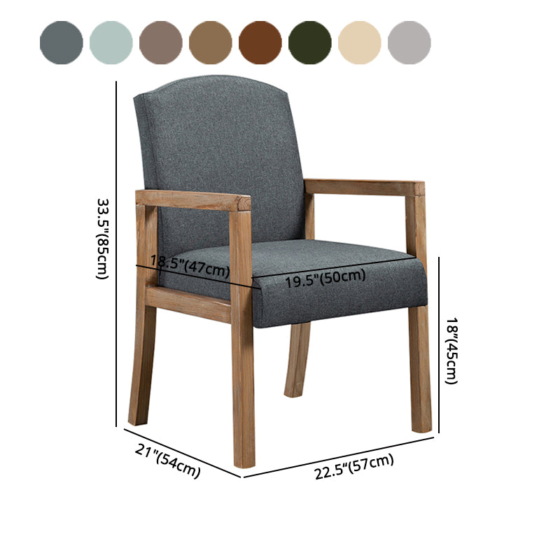 Silla Parsons de madera maciza con acabado mate y 4 patas, sillón de comedor contemporáneo