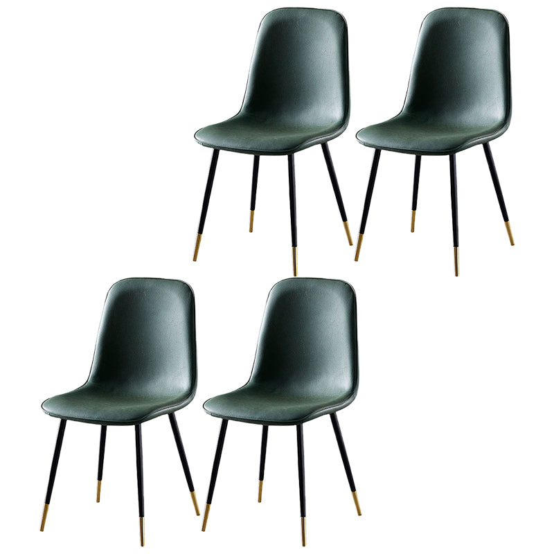 Noordse stijl keuken metalen eetstoelen eetstoel zonder mantel aan de zijkant
