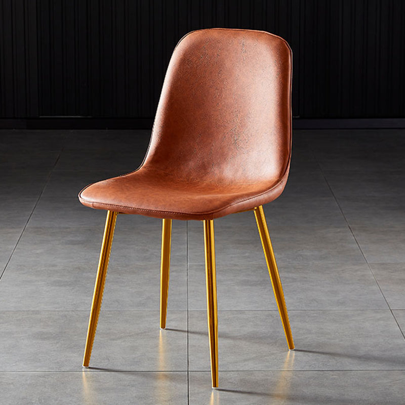 Noordse stijl keuken metalen eetstoelen eetstoel zonder mantel aan de zijkant